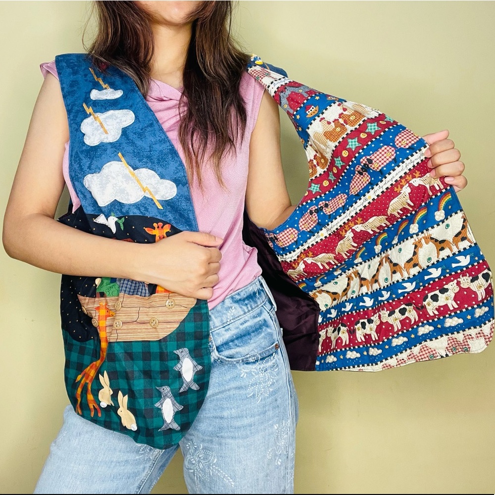 “By Sharon” Noah’s Ark Vest 96’ 🌈